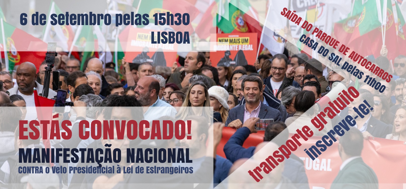 Manifestação Nacional - 6 de setembro, 15h30, Lisboa